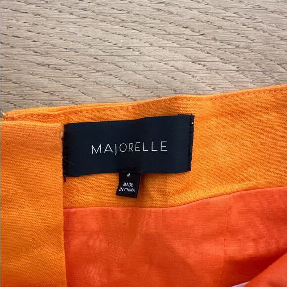 Majorelle - Ilena Bustier Strapless Top and Mini Skirt in Mango Orange - Picture 3 of 5